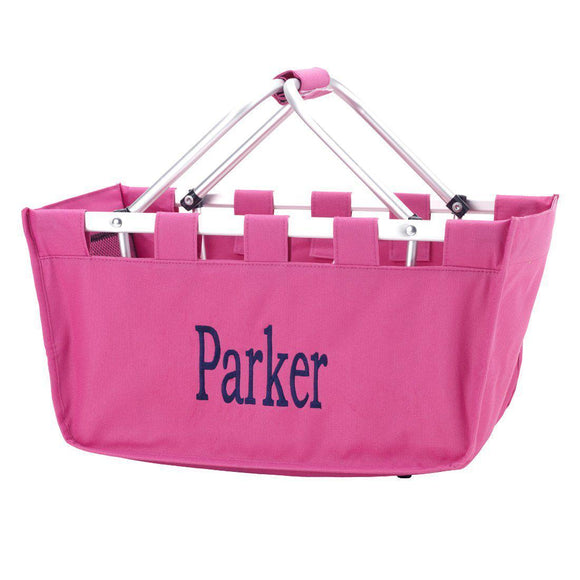 Hot Pink Market Tote - Personalized-Bag-Viv&Lou-Top Notch Gift Shop