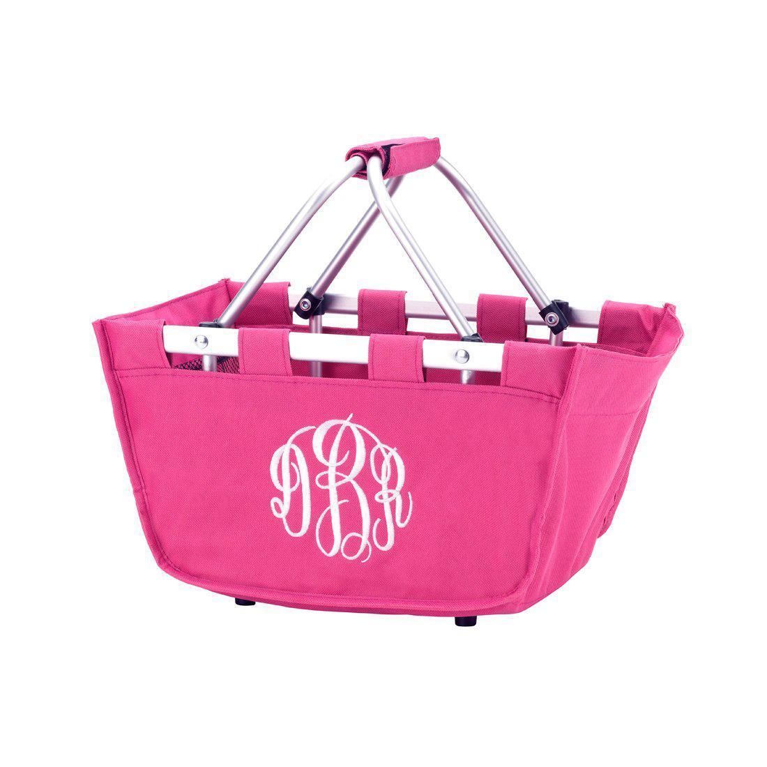 Hot Pink Mini Market Tote - Personalized-Bag-Viv&Lou-Top Notch Gift Shop