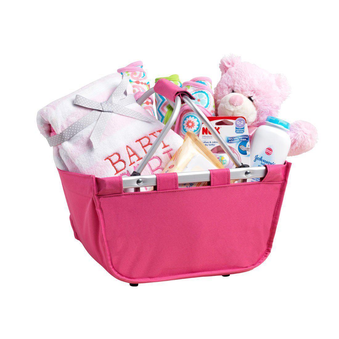 Hot Pink Mini Market Tote - Personalized-Bag-Viv&Lou-Top Notch Gift Shop