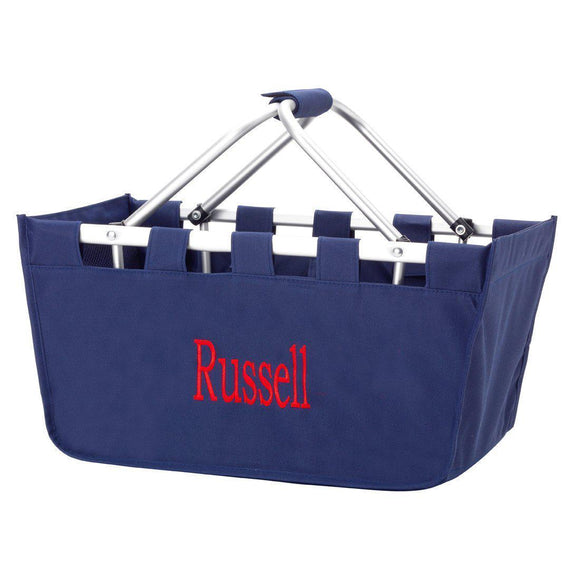 Navy Market Tote - Personalized-Bag-Viv&Lou-Top Notch Gift Shop