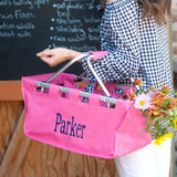 Hot Pink Market Tote - Personalized-Bag-Viv&Lou-Top Notch Gift Shop