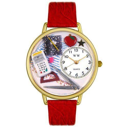 Math Teacher Watch in Gold (Large)-Watch-Whimsical Gifts-Top Notch Gift Shop