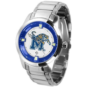 Memphis Tigers Men's Titan Stainless Steel Band Watch-Watch-Suntime-Top Notch Gift Shop