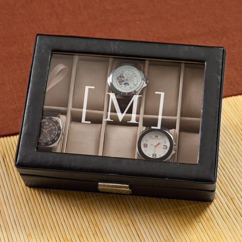 Men's Personalized Leather Watch Box-Watch Box-JDS Marketing-Top Notch Gift Shop