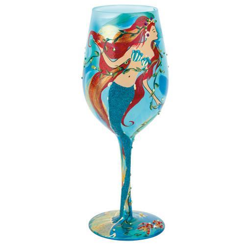 Mermaid Wine Glass by Lolita®-Wine Glass-Designs by Lolita® (Enesco)-Top Notch Gift Shop