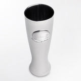 Gunmetal Pilsner with Pewter Medallion - Personalized-Pilsner Glass-JDS Marketing-Top Notch Gift Shop