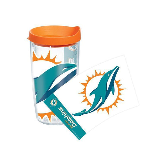 Miami Dolphins Colossal 16 oz. Tervis Tumbler with Lid - (Set of 2)-Tumbler-Tervis-Top Notch Gift Shop