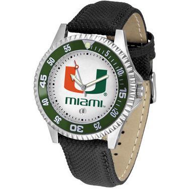 Miami Hurricanes Competitor - Poly/Leather Band Watch-Watch-Suntime-Top Notch Gift Shop