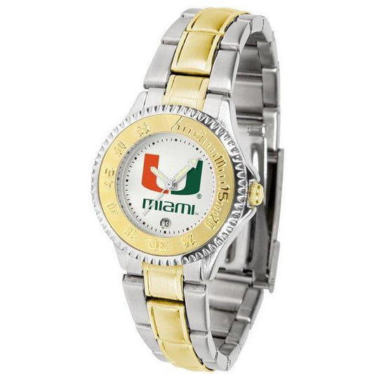 Miami Hurricanes Ladies Competitor Two-Tone Band Watch-Watch-Suntime-Top Notch Gift Shop