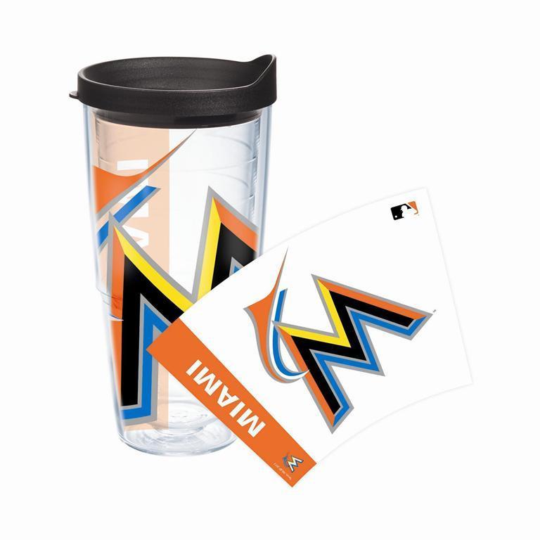 Miami Marlins Colossal 24 oz. Tervis Tumbler with Lid - (Set of 2)-Tumbler-Tervis-Top Notch Gift Shop