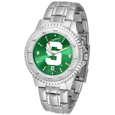 Michigan State Spartans Competitor AnoChrome - Steel Band Watch-Watch-Suntime-Top Notch Gift Shop