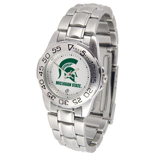 Michigan State Spartans Ladies Steel Band Sports Watch-Watch-Suntime-Top Notch Gift Shop