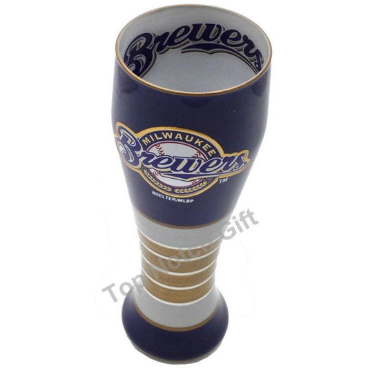 Milwaukee Brewers Artisan Hand Painted Pilsner Glass-Pilsner Glass-Boelter Brands-Top Notch Gift Shop