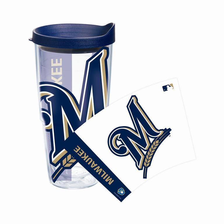 Milwaukee Brewers Colossal 24 oz. Tervis Tumbler with Lid - (Set of 2)-Tumbler-Tervis-Top Notch Gift Shop