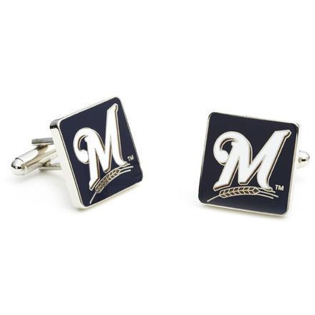 Milwaukee Brewers Enamel Cufflinks-Cufflinks-Cufflinks, Inc.-Top Notch Gift Shop