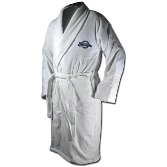 Milwaukee Brewers White Terrycloth Bathrobe-Bathrobe-Wincraft-Top Notch Gift Shop