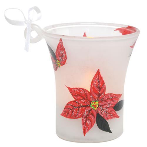 Mini-candle Poinsettia Ornament by Lolita®-Ornament-Designs by Lolita® (Enesco)-Top Notch Gift Shop