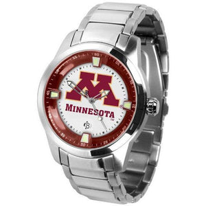 Minnesota Gophers Men's Titan Stainless Steel Band Watch-Watch-Suntime-Top Notch Gift Shop