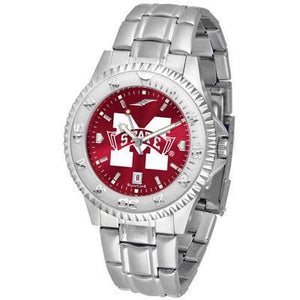 Mississippi State Bulldogs Competitor AnoChrome - Steel Band Watch-Watch-Suntime-Top Notch Gift Shop