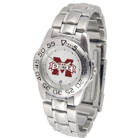 Mississippi State Bulldogs Ladies Steel Band Sports Watch-Watch-Suntime-Top Notch Gift Shop