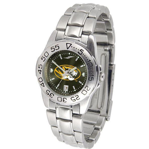 Missouri Tigers Ladies AnoChrome Steel Band Sports Watch-Watch-Suntime-Top Notch Gift Shop