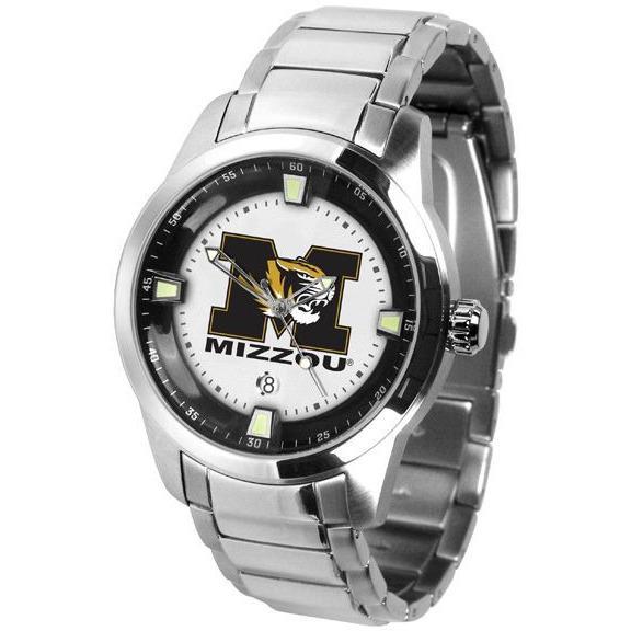 Missouri Tigers Men's Titan Stainless Steel Band Watch-Watch-Suntime-Top Notch Gift Shop