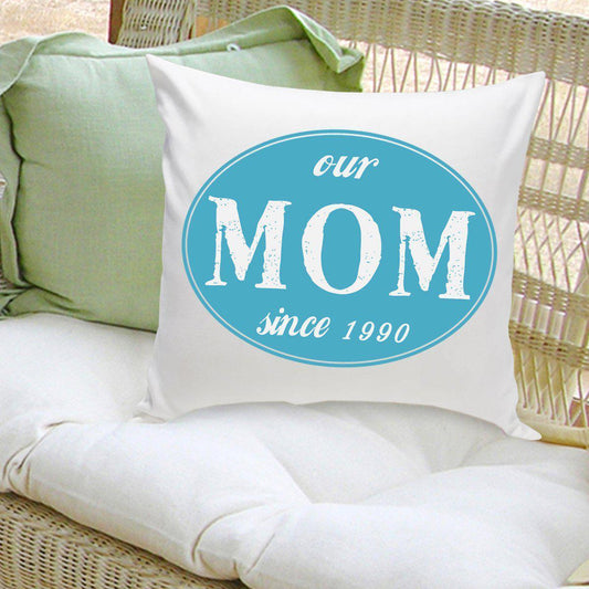 Our Mom Personalized Throw Pillow-Pillow-JDS Marketing-Top Notch Gift Shop