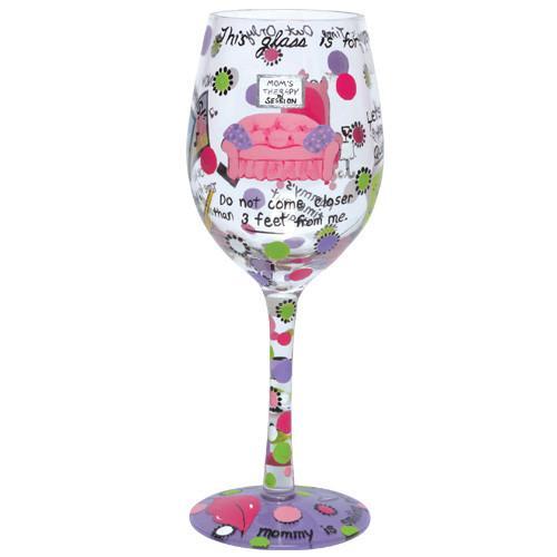 Mommy's Time Out Wine Glass by Lolita®-Wine Glass-Designs by Lolita® (Enesco)-Top Notch Gift Shop