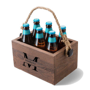 Stamped Monogram Beer Caddy-Beer Caddy-JDS Marketing-Top Notch Gift Shop