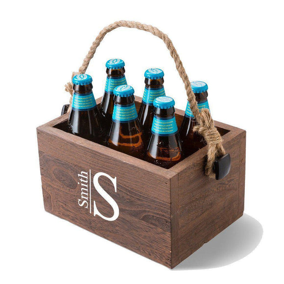 Modern Monogram Beer Caddy-Beer Caddy-JDS Marketing-Top Notch Gift Shop