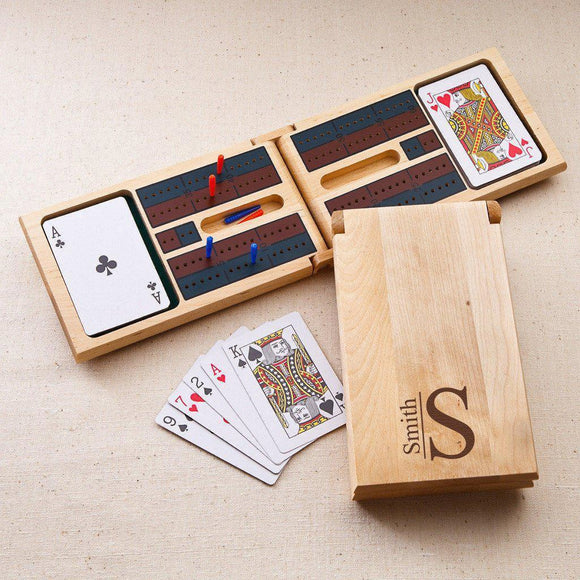 Modern Monogram Cribbage Game-Game-JDS Marketing-Top Notch Gift Shop