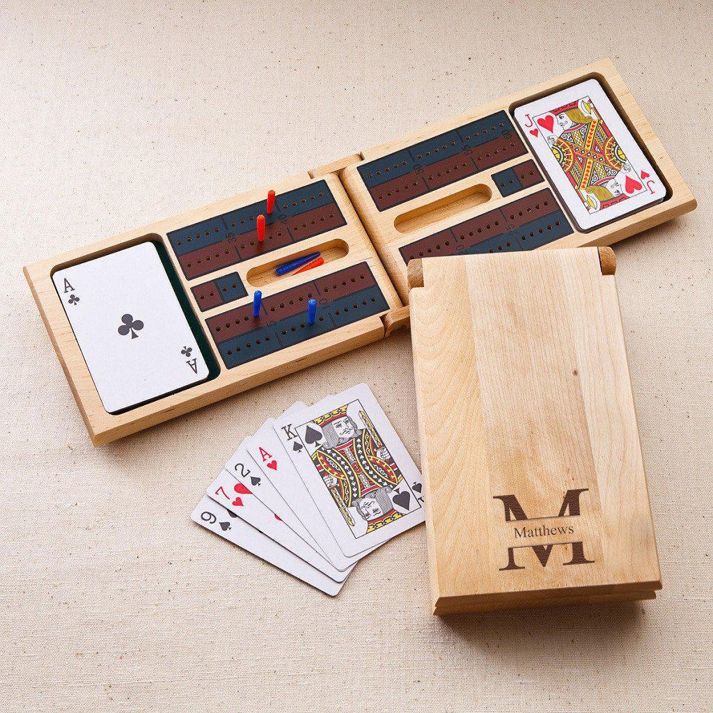 Stamped Monogram Cribbage Game-Game-JDS Marketing-Top Notch Gift Shop