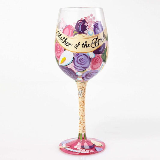 Mother of the Bride Wine Glass by Lolita®-Wine Glass-Designs by Lolita® (Enesco)-Top Notch Gift Shop