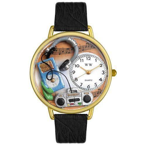 Music Lover Watch in Gold (Large)-Watch-Whimsical Gifts-Top Notch Gift Shop