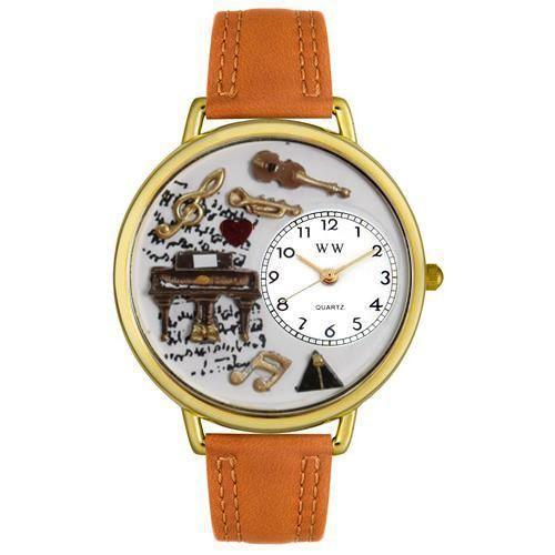 Music Piano Watch in Gold (Large)-Watch-Whimsical Gifts-Top Notch Gift Shop