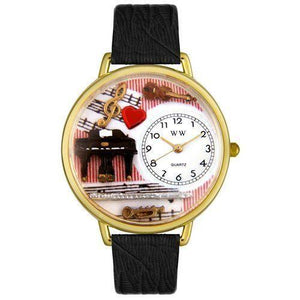 Music Teacher Watch in Gold (Large)-Watch-Whimsical Gifts-Top Notch Gift Shop