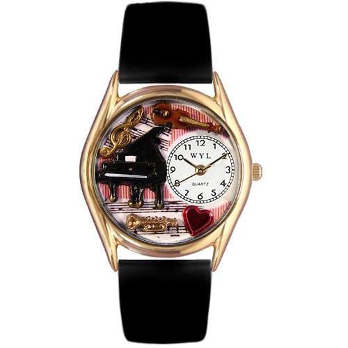 Music Teacher Watch Small Gold Style-Watch-Whimsical Gifts-Top Notch Gift Shop