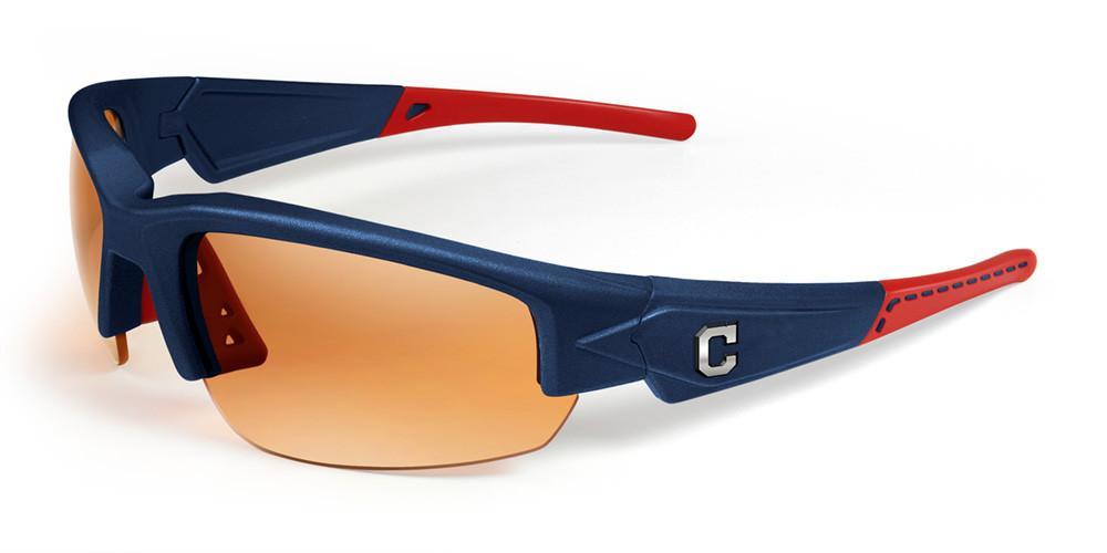 Cleveland Indians Dynasty "Stitch" Sunglasses, Blue with Red Tips-Sunglasses-Maxx-Top Notch Gift Shop