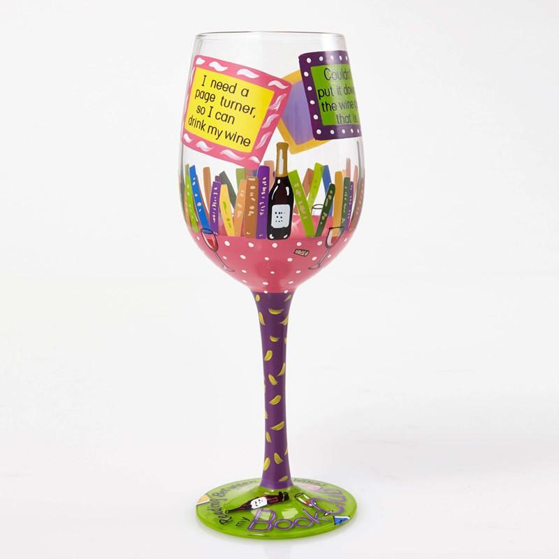 My Book Club Wine Glass by Lolita®-Wine Glass-Designs by Lolita® (Enesco)-Top Notch Gift Shop