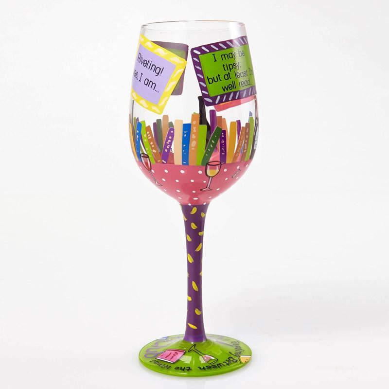 My Book Club Wine Glass by Lolita®-Wine Glass-Designs by Lolita® (Enesco)-Top Notch Gift Shop