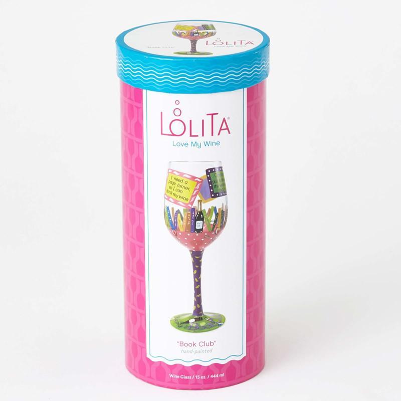 My Book Club Wine Glass by Lolita®-Wine Glass-Designs by Lolita® (Enesco)-Top Notch Gift Shop