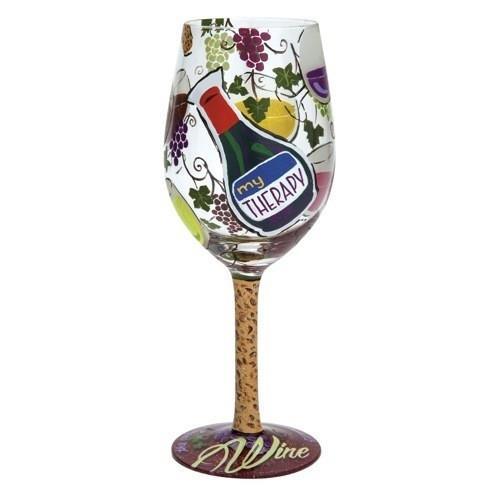 My Therapy Wine Glass by Lolita®-Wine Glass-Designs by Lolita® (Enesco)-Top Notch Gift Shop