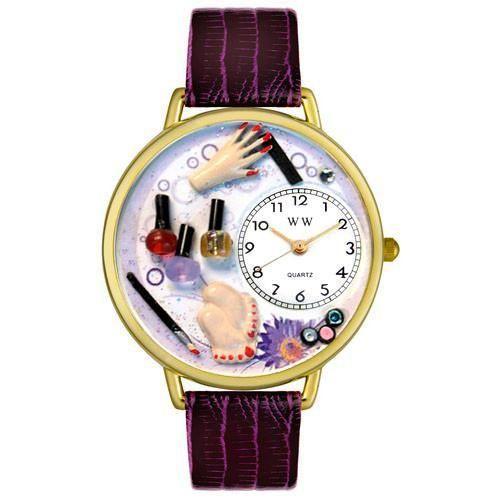 Nail Tech Watch in Gold (Large)-Watch-Whimsical Gifts-Top Notch Gift Shop