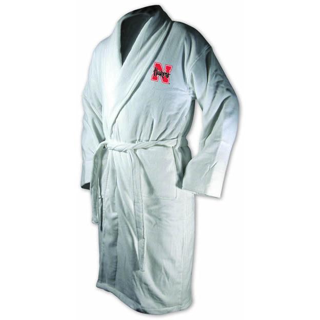 Nebraska Cornhuskers White Terrycloth Logo Bathrobe-Bathrobe-Wincraft-Top Notch Gift Shop
