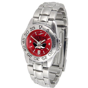 Nevada Las Vegas Rebels Ladies AnoChrome Steel Band Sports Watch-Watch-Suntime-Top Notch Gift Shop