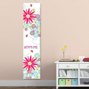 Buzzing Flowers Personalized Growth Chart-Height Chart-JDS Marketing-Top Notch Gift Shop