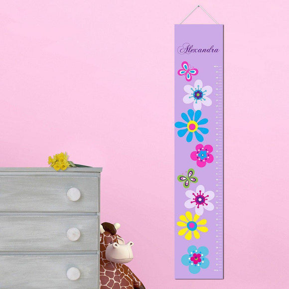 Lilac Blooms Personalized Growth Chart-Height Chart-JDS Marketing-Top Notch Gift Shop