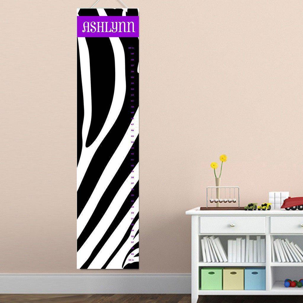 Zainy Zebra Personalized Growth Chart-Height Chart-JDS Marketing-Top Notch Gift Shop