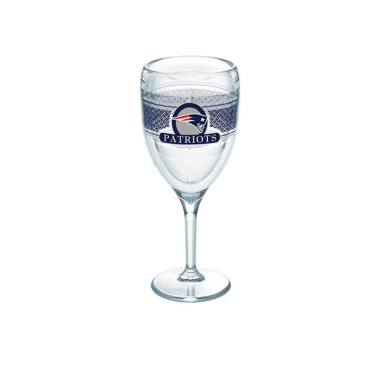 New England Patriots 9 oz. Tervis Wine Glass - (Set of 2)-Wine Glass-Tervis-Top Notch Gift Shop