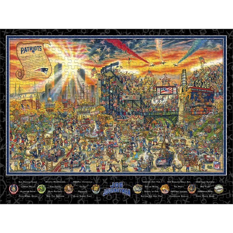 New England Patriots Joe Journeyman Puzzle-Puzzle-IDNA Brands-Top Notch Gift Shop